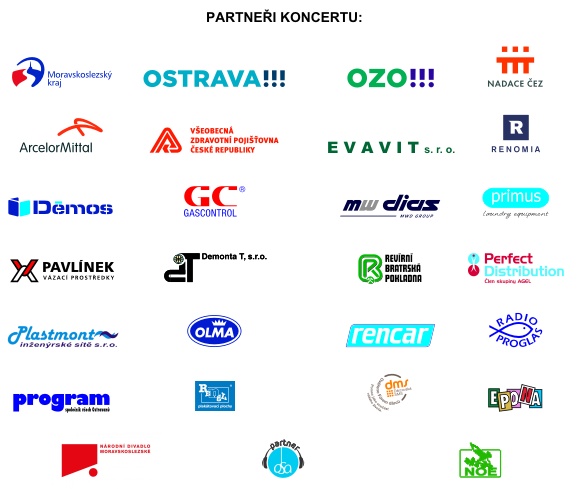 Partneři koncertu Charity Ostrava 2017