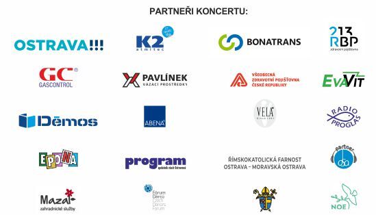 Partneři koncertu Charity Ostrava 2020