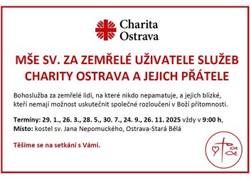 Mše svatá za zemřelé klienty - 2025