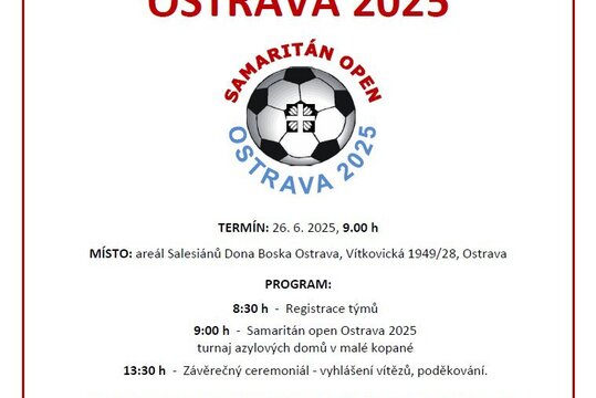 Samaritan Open Ostrava - fotbalový turnaj 2025