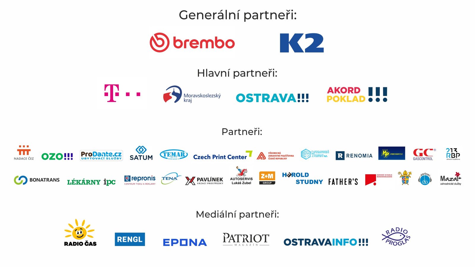 Partneři koncertu Charity Ostrava Partneři koncertu Charity Ostrava