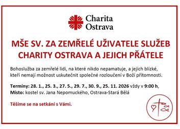 Mše svatá za zemřelé klienty - 2026