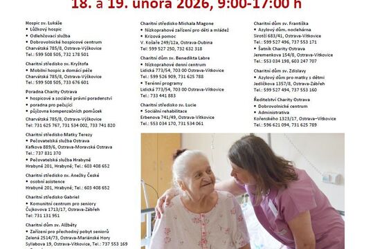Dny otevřených dveří v Charitě Ostrava - 18. - 19. 2. 2026