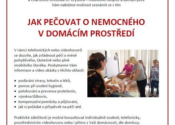 Jak pečovat o nemocného v domácím prostředí - individuální konzultace